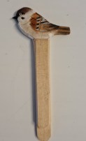 Dekosticker Holz Sperling 14 cm 3.50